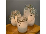 1/15 Frosted Mason Jar Luminaries at Uva Wine Bar