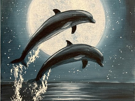 Moon Dance Canvas Paint and Sip