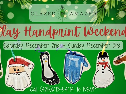Clay Handprint Weekend! December 2023