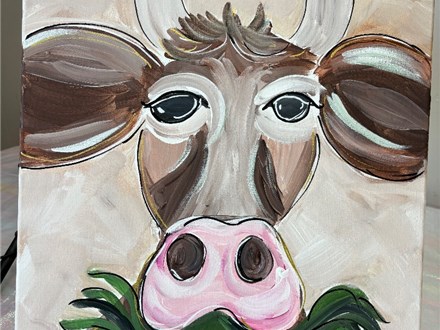 Abstract Cow Painting at Party Art-Friday, May 17-6:00-8:00