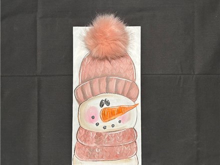 You Had Me at Merlot - Cute Snowman - On Wood - Friday Jan 10th - $30