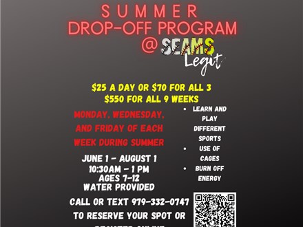 SUMMER DROP OFF PROGRAM - INDIVIDUAL DAYS