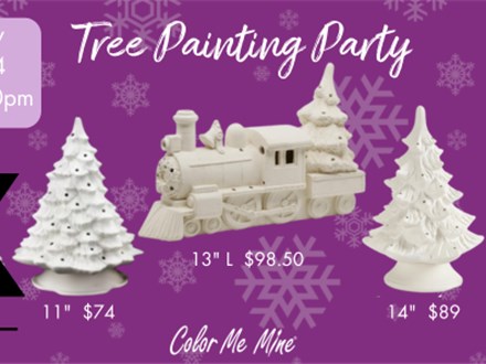 Tree Painting Party - Sunday, 11/24 6:30-8:30