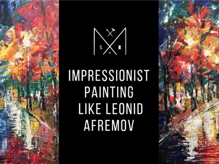 Impressionist painting like Leonid Afremov