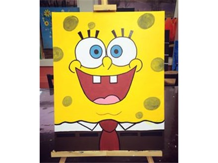 BOGO Kids NIGHT OUT Canvas Workshop Spongebob! MOVIE PIZZA & DRINKS