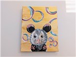 Opossum Mommy/ Daddy & Me Canvas Class $40 (age 4 and up)