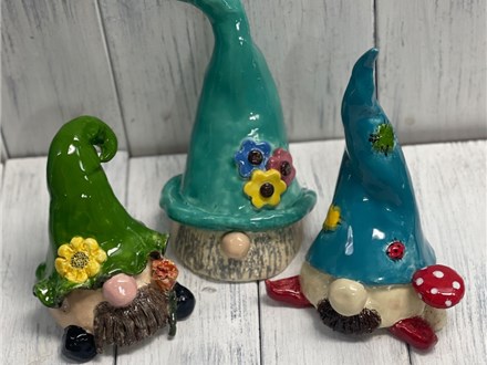 Clay Gnome Hand Building, Tuesday 9/24, 6-8pm