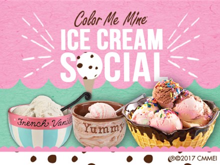 Ice Cream Social at Color Me Mine Norman 