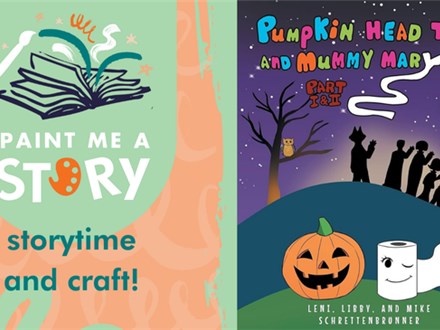 Paint Me A Story - Pumpkin Head Tom and Mummy Mary - Oct, 23rd