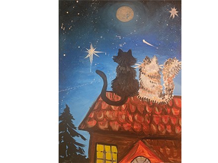 Cats in the Moonlight 