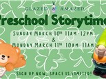 Preschool Storytime! March 2024 Session 2