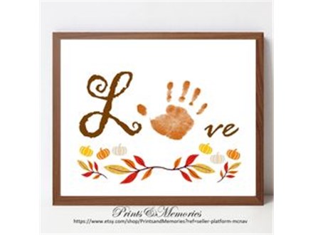 Mommy & Me Love Fall Canvas Handprints Nov. 25 $35