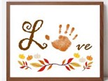 Mommy & Me Love Fall Canvas Handprints Nov. 25 $35