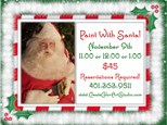 Paint With Santa!! Saturday, November 9th (11:00, 12:00 or 1:00)