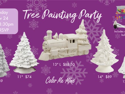 Tree Painting Party - Sunday, 11/24 6:30-8:30