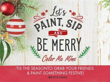 Paint, Sip & Be Merry! Friday, December 9th @ 6:30 PM