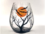 Halloween Wine Glass Painting Class!