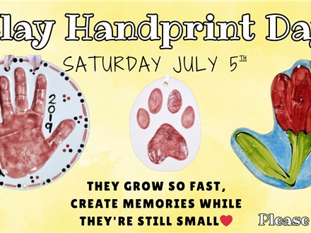 Clay Handprint Day! July 2025