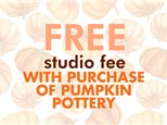 National Pumpkin Day: Free Studio Fee with Purchase of Pumpkin Pottery