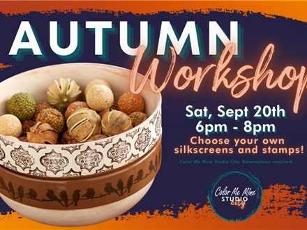 9.20.25 AUTUMN WORKSHOP - Color Me Mine Studio City
