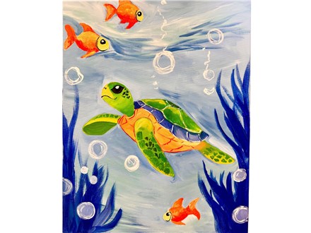 Bel Air Kids Sea Turtle Canvas - Aug 15th