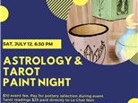 Astrology & Tarot Paint Night (+Special Guest)-Saturday, July 12, 6:30 pm
