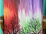 Rainbow Aurora - Canvas Class Saturday January 22nd 6:30-8:30