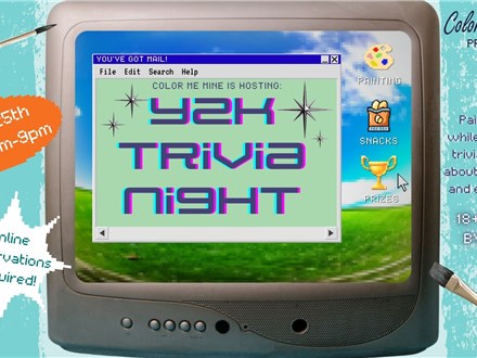 Y2K Trivia Night at Color Me Mine Princeton - July 25th