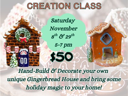Gingerbread House Creation Class