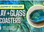 Happy Hour: Clay + Glass coaster