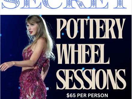 Secret Pottery Wheel Sessions During Swiftie Paint Party!