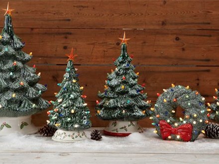Pre-Order Now! - Vintage Light Up Christmas Trees/Wreath