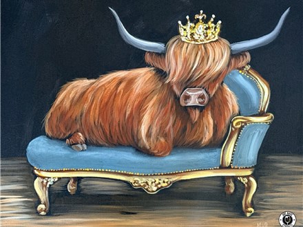 Her Royal High-ness Canvas Paint and Sip