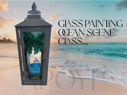 Tranquil Sailing Lantern Paint and Sip