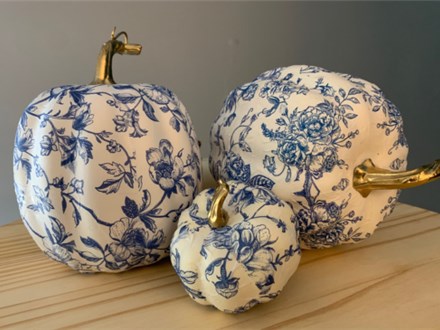 Chinoiserie Pumpkins Decoupage Workshop