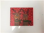 REPEAT Reindeer Buddies (mommy/daddy and me ages 4+) canvas