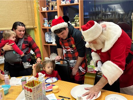 Painting with Santa  Monday 11/25