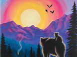 Mountain Sunset Canvas Class - Jan. 22nd - $40