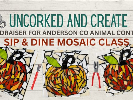 UNCORKED AND CREATE-PUMPKIN MOSAIC FUNDRAISING EVENT at RISING SONS WINERY  -Sunday Oct 12 2pm