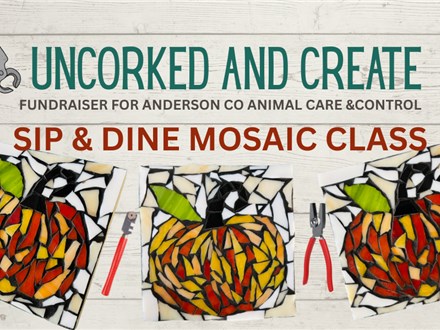 UNCORKED AND CREATE-PUMPKIN MOSAIC FUNDRAISING EVENT at RISING SONS WINERY  -Sunday Oct 12 2pm