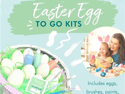 Pottery To Go - Paint Easter Eggs & Bunnies at home!