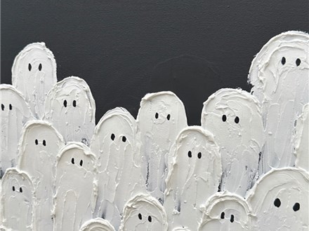 Textured Ghost Painting