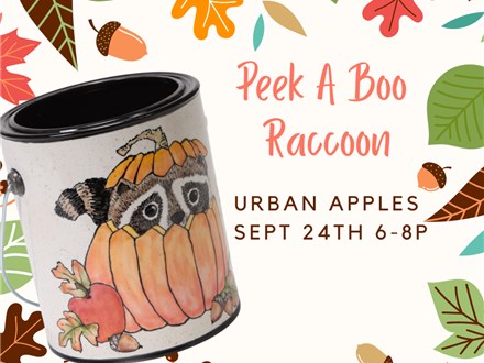 Raccoon Peek-a-boo Jar at URBAN APPLES