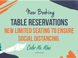 Table Reservations -  MAX 6 painters