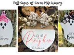Fall Signs at Seven Mile Winery