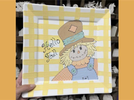 Scarecrow Platter Ceramic Class