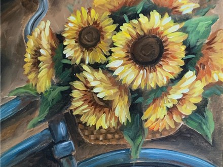Bello Blu Canvas Paint and Sip