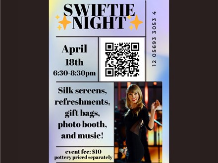 Swifties Theme Night-Thursday, April 18, 6:30 pm