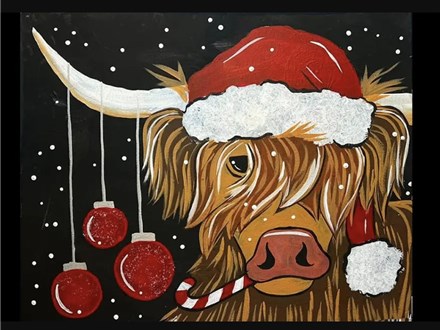 Holiday Paint Night - Highland Cow | Nov 24th 3-6pm