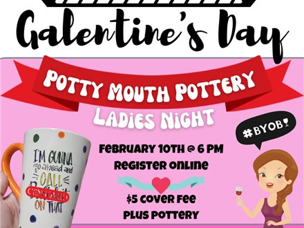 Galentine's Day Potty Mouth Pottery